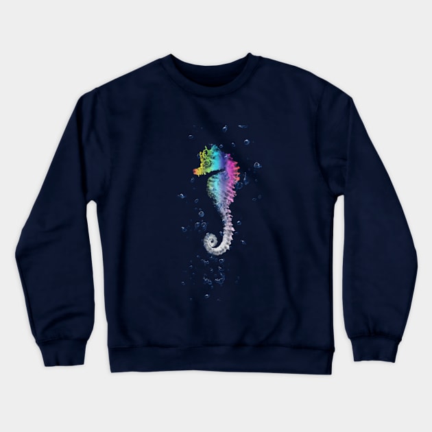 Seahorse in his element Crewneck Sweatshirt by Sinmara